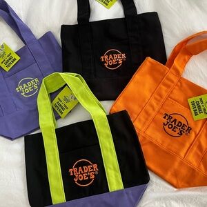 Trader Joe's Colorful Tote Bag Set